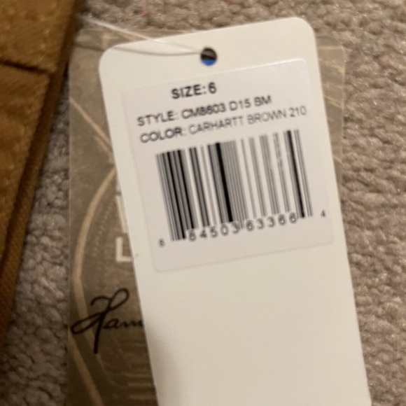 NWT carthartt bib overalls kids size 6 - Picture 3 of 7